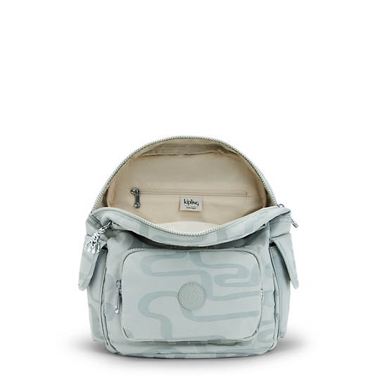 Sacs À Dos Kipling City Pack Small Classiche Printed Turquoise | FR 1711EB